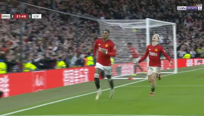 هدف راشفورد في مرمي ليفربول بعد خطأ من نونيز كأس الاتحاد الانجليزي