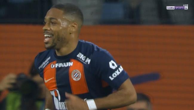 هدف مونبلييه الاول في مرمي باريس سان جيرمان بالدوري الفرنسي