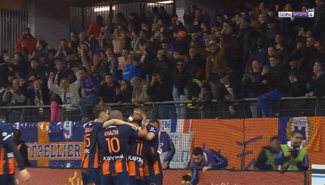 هدف تعادل مونبلييه مع باريس سان جيرمان 2 2 الدوري الفرنسي