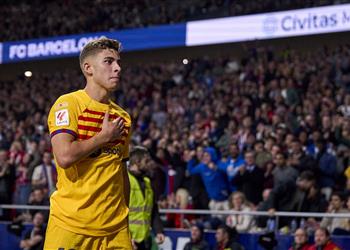 فيرمين لوبيز بعد الثلاثية أمام أتلتيكو مدريد أردت إهداء الفوز إلى لاعب برشلونة