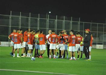 صور منتخب مصر الأولمبي يخوض مرانه الأول في السعودية استعداد ا للمشاركة في بطولة غرب آسيا