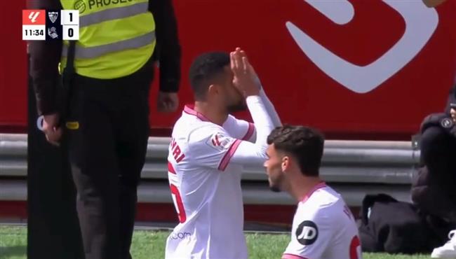 هدفا النصيري في مباراة اشبيلية وريال سوسييداد بالدوري الاسباني