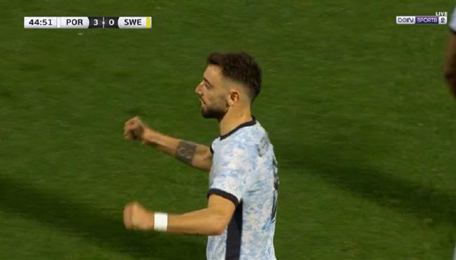 هدف البرتغال الثالث في مرمي السويد برونو فيرنانديز