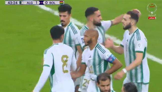 هدف الجزائر الاول في مرمي بوليفيا مباراة ودية
