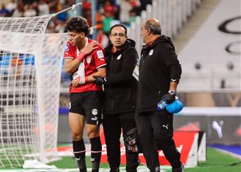 حسام حسن وجهاز منتخب مصر يزور إمام عاشور في المستشفى