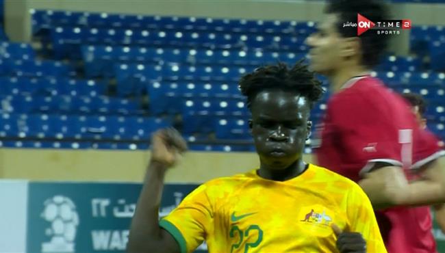 هدف استراليا الاول في مرمي مصر الاولمبي بكاس غرب اسيا تحت 23 عام