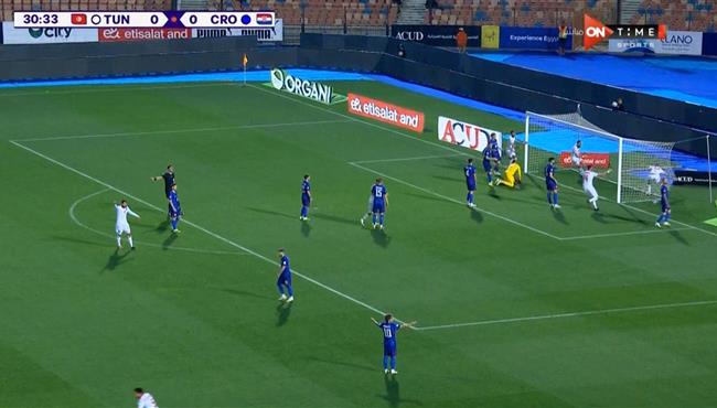هدف تونس الملغي امام كرواتيا بكأس عاصمه مصر
