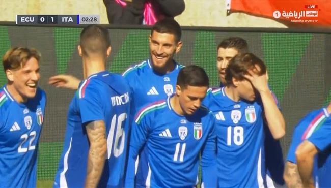 هدف ايطاليا الاول الرائع في مرمي الاكوادور مباراة ودية