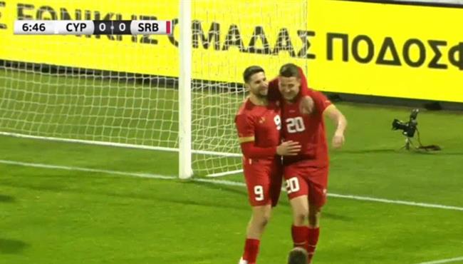 هدف فوز صربيا علي قبرص 1 0 مباراة ودية