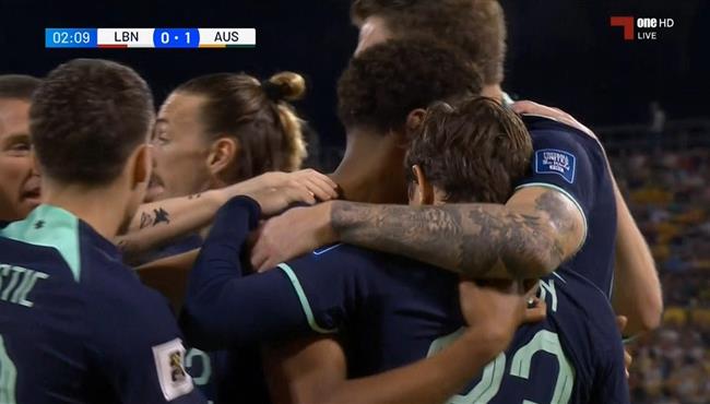 اهداف مباراة لبنان واستراليا 0 5 تصفيات كاس العالم