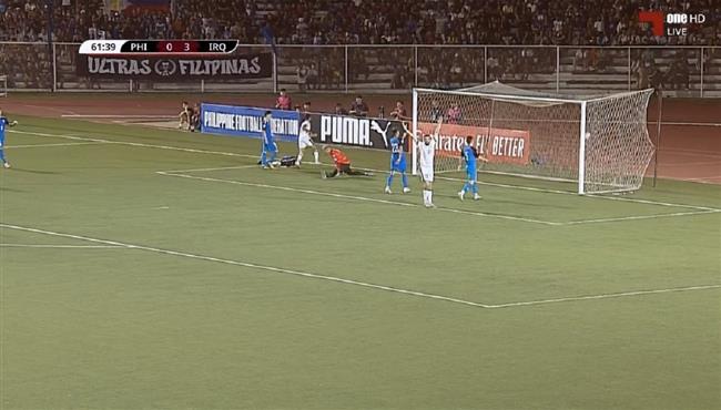 هدف العراق الرابع في مرمي الفلبين بتصفيات كأس العالم