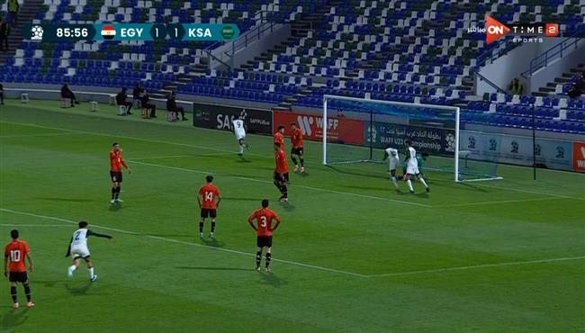 هدف السعودية الثاني مع مصر الاوليمبي في بطولة غرب اسيا تحت 23 عام