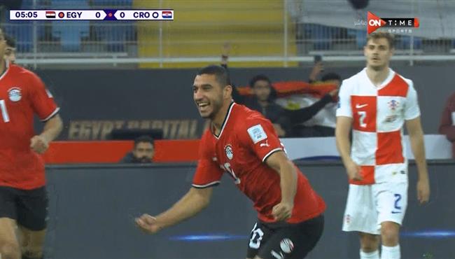 هدف مصر الاول في مرمي كرواتيا بنهائي كاس عاصمة مصر رامي ربيعة
