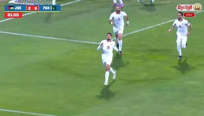 هدف الاردن الثالث في مرمي باكستان بتصفيات كأس العالم