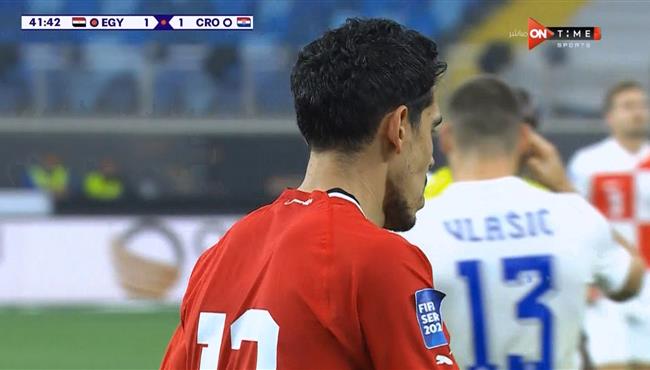 محمد حمدي ينقذ مصر من هدف امام كرواتيا بنهائي كاس عاصمة مصر