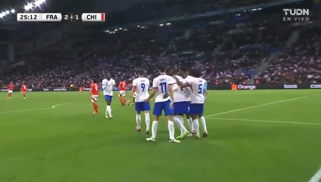 اهداف مباراة فرنسا وتشيلي 3 2 مباراة ودية