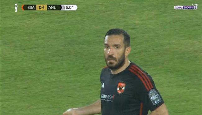 علي معلول ينقذ مرماه من هدف امام سيمبا بدوري ابطال افريقيا