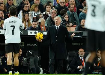 أنشيلوتي عن حكم مباراة ريال مدريد وفالنسيا شيء غير مسبوق ولم يحدث لي أبد ا