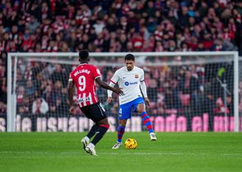 فيديو برشلونة يخسر دي يونج وبيدري ويتعادل سلبي ا مع أتلتيك بلباو في الدوري الإسباني