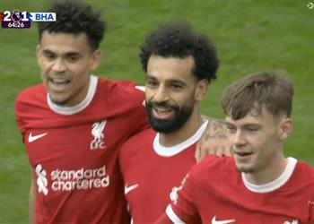 ترتيب هدافي الدوري الانجليزي بعد هدف محمد صلاح أمام برايتون