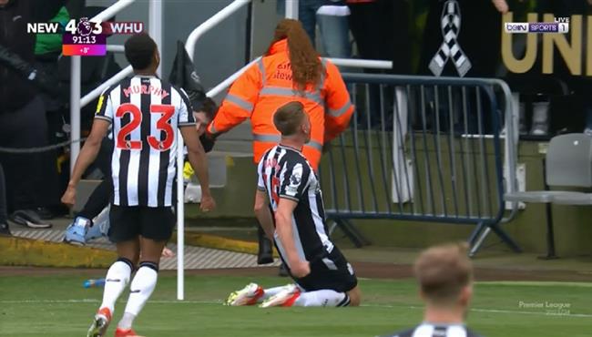 هدف فوز نيوكاسل الرائع علي وست هام في الوقت القاتل