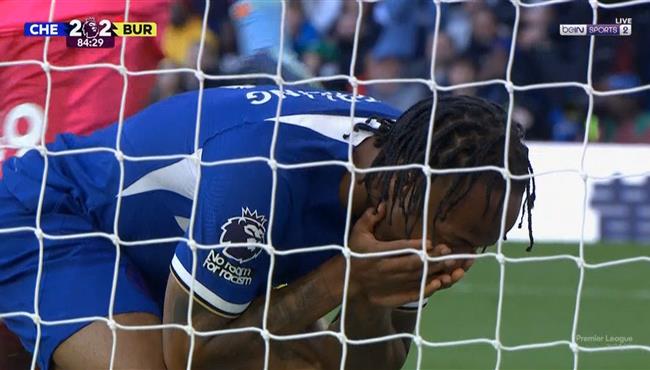 فرصة الفوز القاتل لتشيلسي رحيم ستيرلينج يهدر هدف امام بينرلي بطريقة غريبة