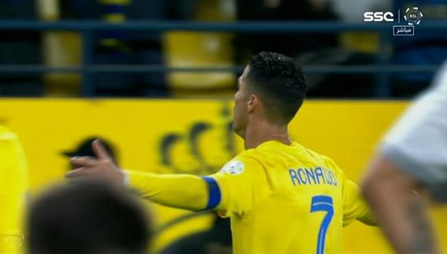هدف كريستيانو رونالدو الاول في مرمي الطائي بالدوري السعودي