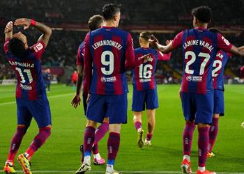 رجل مباراة برشلونة ولاس بالماس في الدوري الإسباني