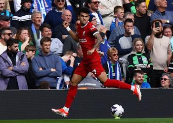 فيديو لويس دياز يسجل هدف تعادل ليفربول أمام برايتون