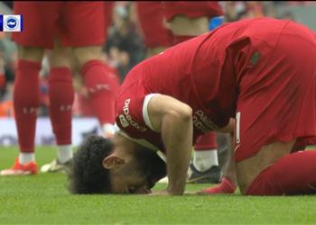 فيديو محمد صلاح يسجل هدف ليفربول الثاني أمام برايتون