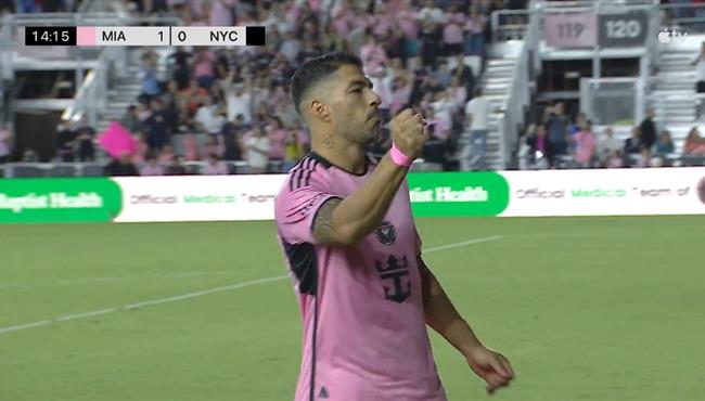 هدف لويس سواريز في مرمي نيويورك سيتي بالدوري الامريكي