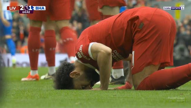 هدف محمد صلاح في مرمي برايتون بالدوري الانجليزي