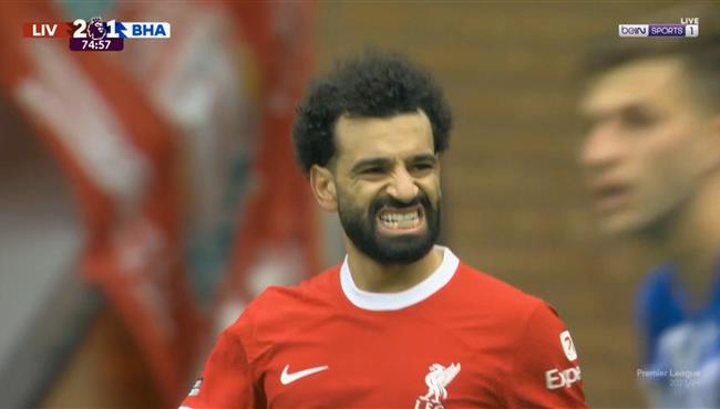 محمد صلاح يرفض التمرير لـ دياز وحارس برايتون يحرمه من تسجيل هدف محقق