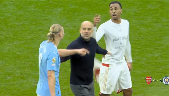 جوارديولا يتدخل لفض الجدال بين هالاند وجابرييل