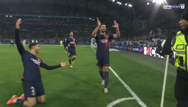 هدف باريس سان جيرمان الثاني في مرمي مارسيليا جونزالو راموس