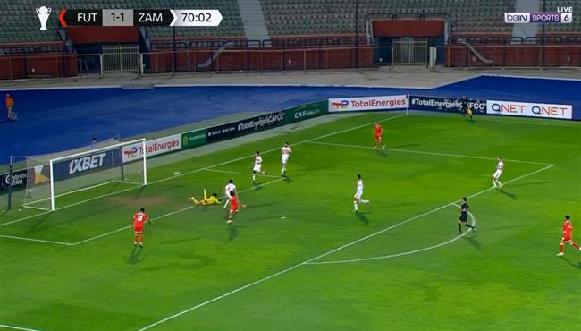 القائم يحرم احمد عاطف من تسجيل هدف امام الزمالك بكأس الكونفيدرالية