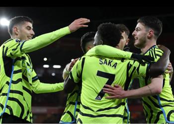 ساكا يكرر إنجاز محمد صلاح في مباراة آرسنال وشيفيلد يونايتد