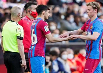 برشلونة متفائل بعودة لاعبه المصاب أمام ريال مدريد في الدوري الإسباني