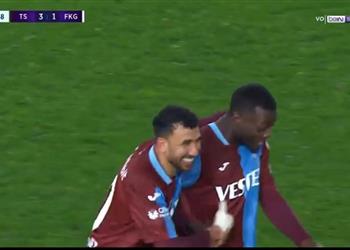 فيديو تريزيجيه يسجل هدف طرابزون سبور الثالث ويصنع الرابع أمام فاتح قره جمرك