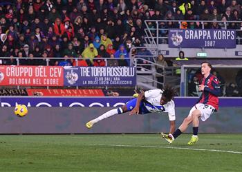 إنتر ميلان يخمد صحوة بولونيا وي عزز صدارته للدوري الإيطالي