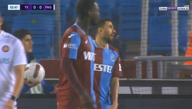 العارضة تحرم تريزيجيه من تسجيل هدف رائع امام فاتح قره جمرك