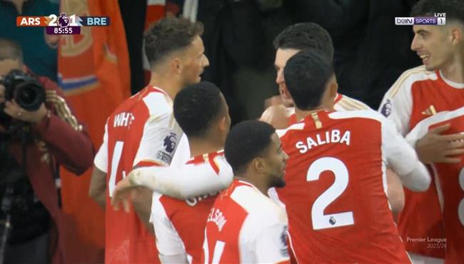 هدف كاي هافرتز القاتل في مباراة ارسنال وبرينتفورد بالدوري الانجليزي