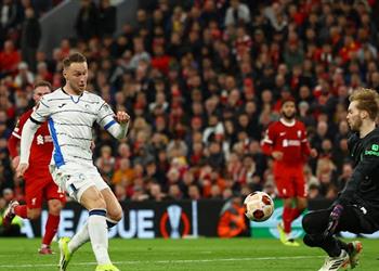 فيديو سكاماكا يسجل هدف أتالانتا الثاني أمام ليفربول