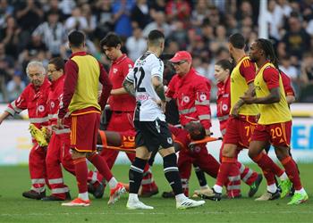 روما يتلقى خبر ا مطمئن ا بشأن نديكا بعد سقوطه المروع أمام أودينيزي