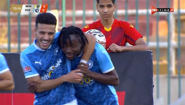 هدف بيراميدز الثاني في مرمي المقاولون العرب بالدوري المصري