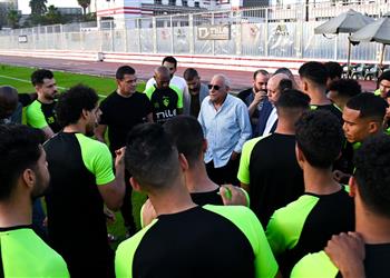 تفاصيل جلسة حسين لبيب مع لاعبي وجهاز الزمالك بعد الفوز على الأهلي