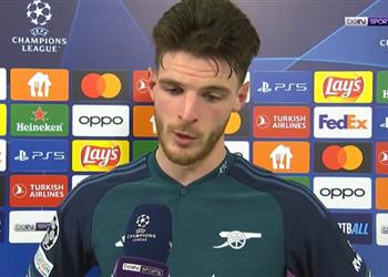 ديكلان رايس آرسنال بحالة ذهول وسنظهر رد فعلنا في الدوري الإنجليزي