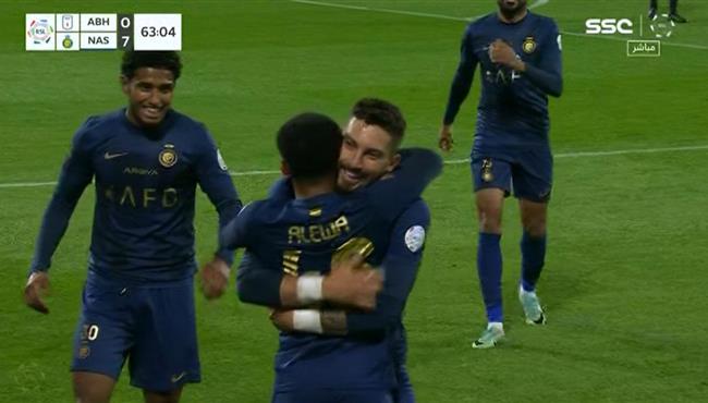 هدف النصر السابع في مرمي ابها بالدوري السعودي