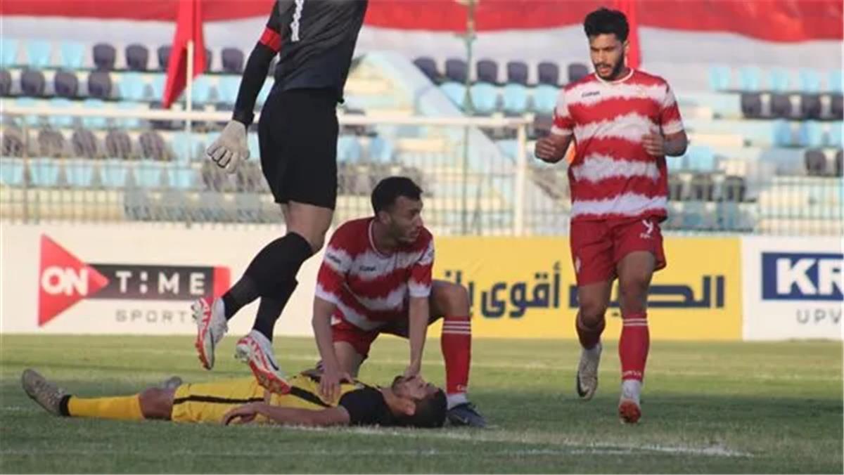 اصابة لؤي وائل لاعب المقاولون العرب