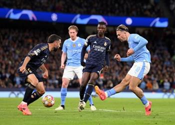 جريليش يحفز لاعبي مانشستر سيتي بعد الهزيمة أمام ريال مدريد نريد إنهاء الموسم بنجاح